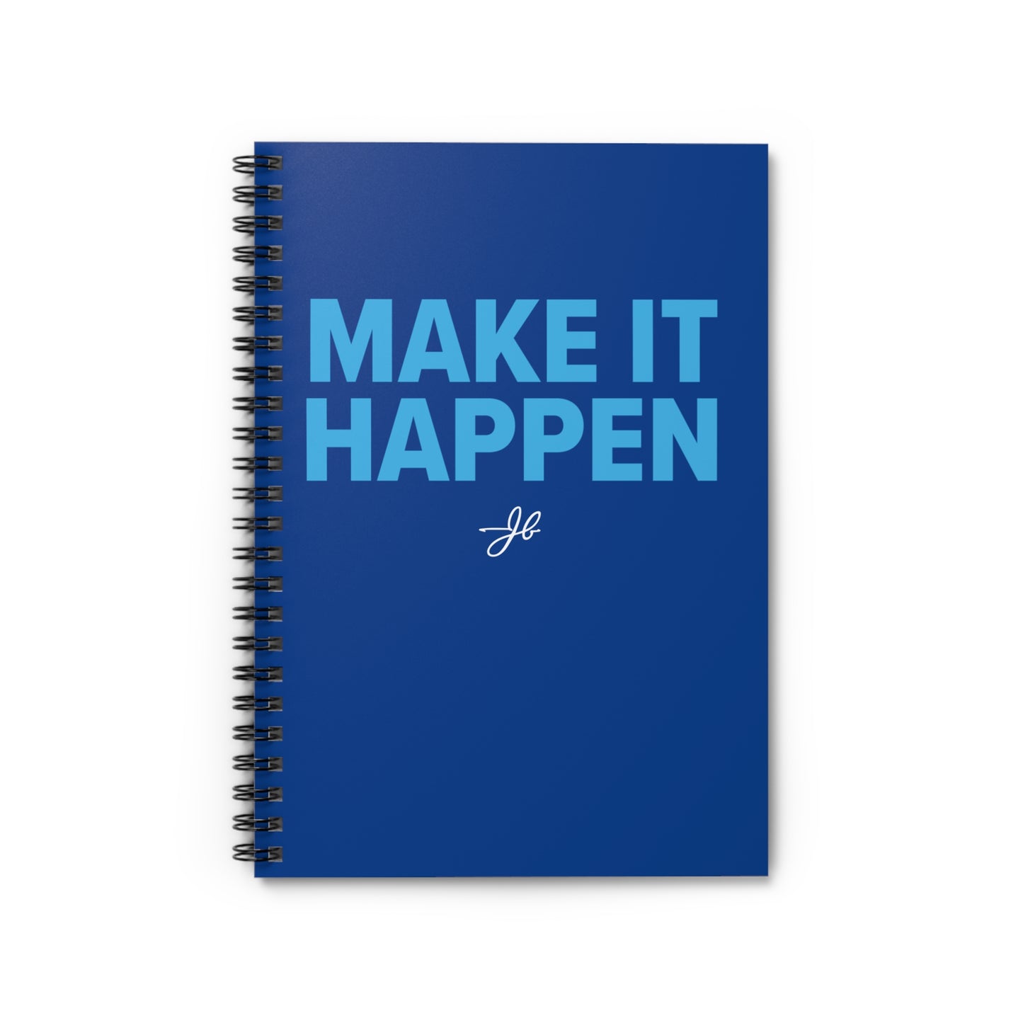Make It Happen Spiral Notebook - Blue
